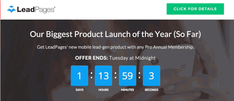 Include Countdown Timer to Show Urgency