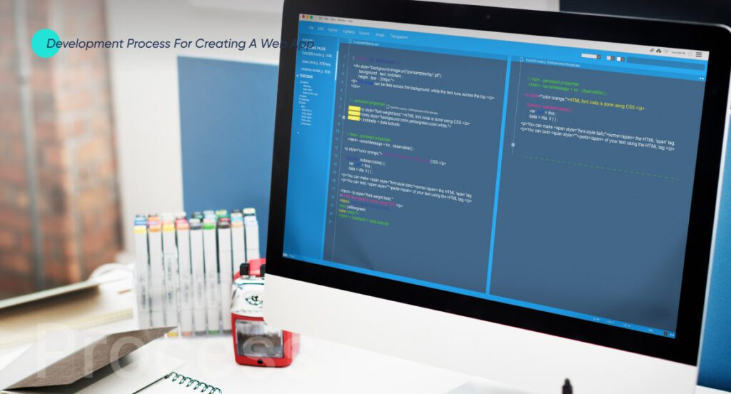 development process for creating web apps