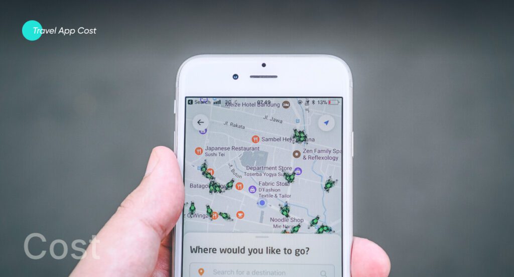 travel app cost